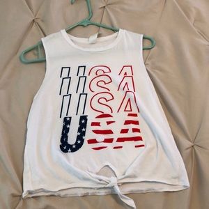USA Cropped Tank